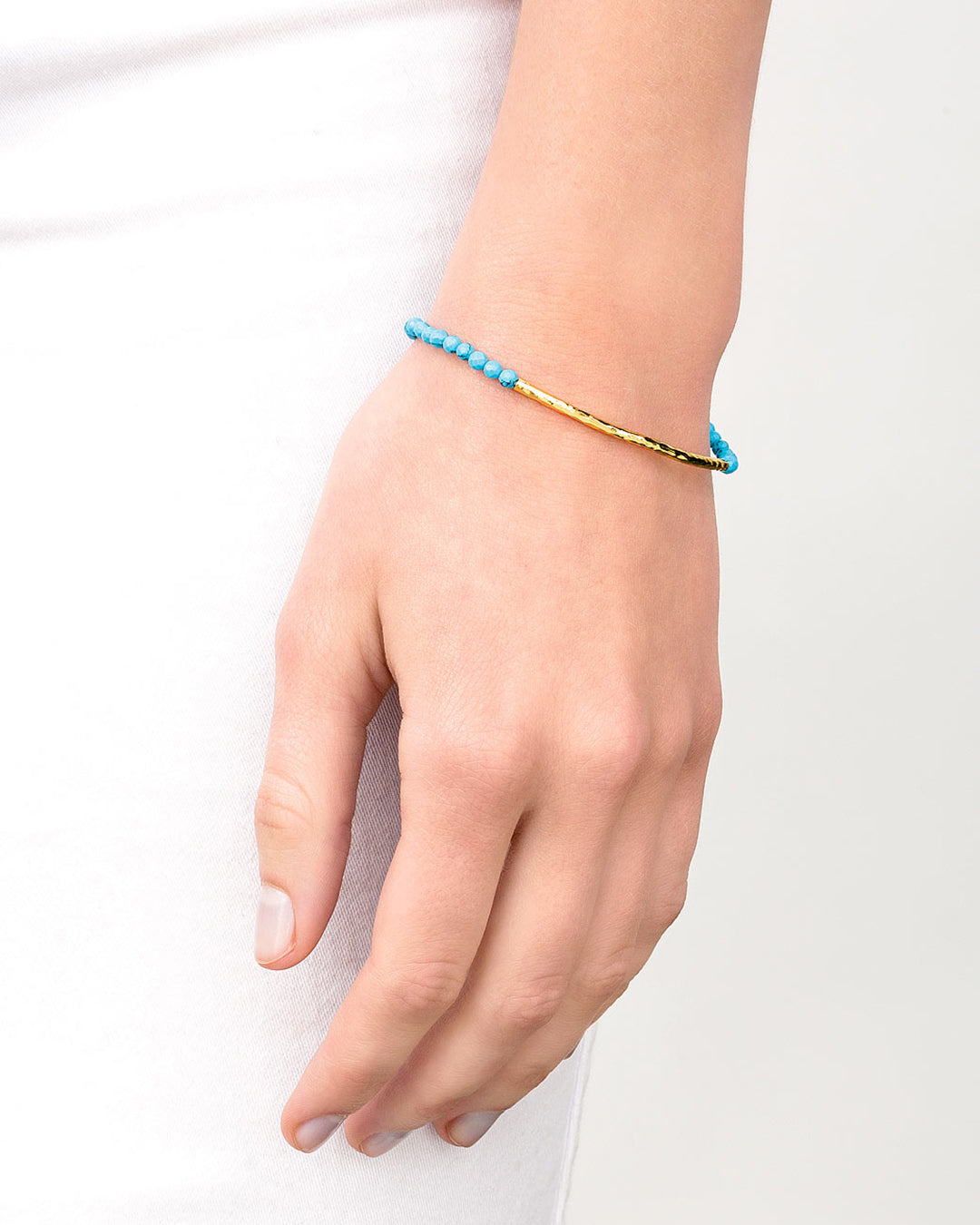 Power Gemstone Bracelet For Healing || option::18k Gold Plated, Turquoise - Healing