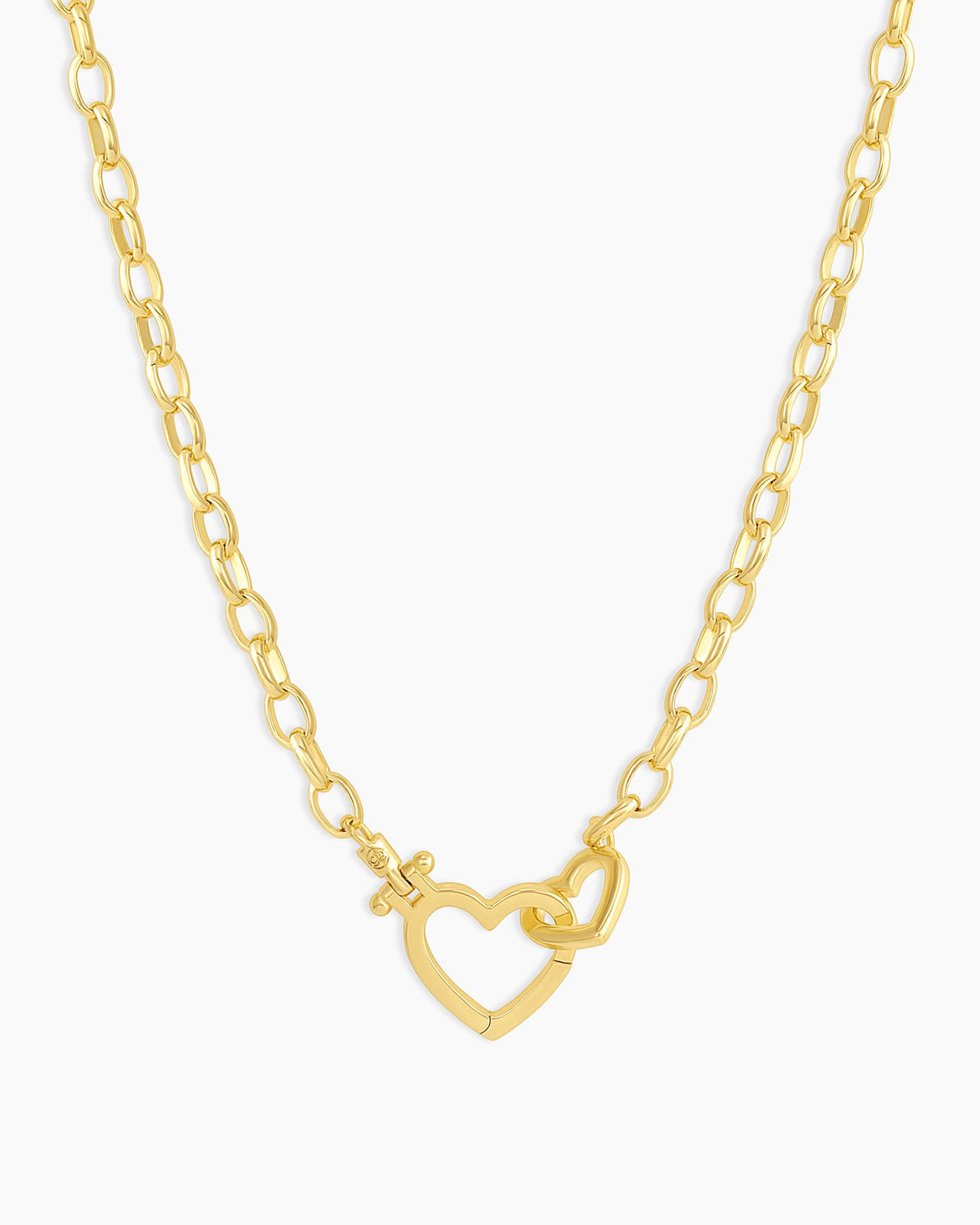 Parker Heart Necklace || option::18k Gold Plated