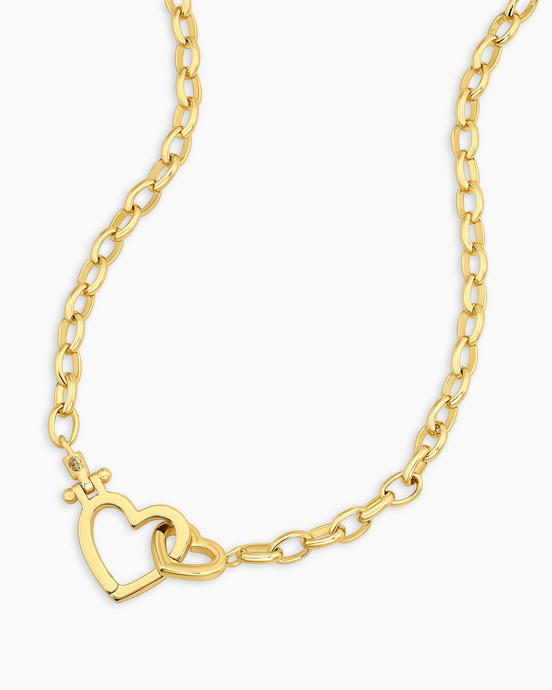 Parker Heart Necklace || option::18k Gold Plated