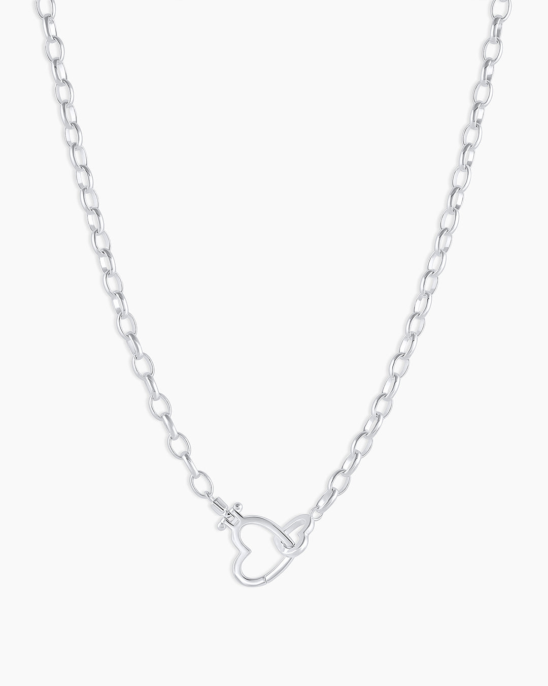 Parker Heart Necklace || option::Silver Plated