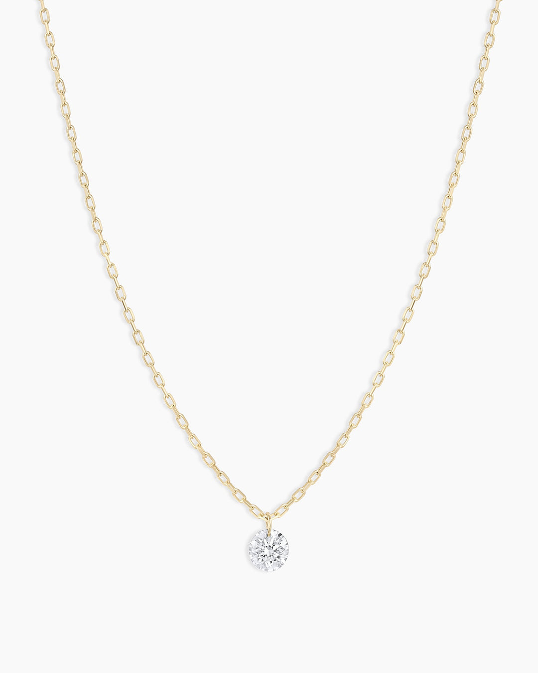 Floating Diamond Necklace || option::18k Solid Gold