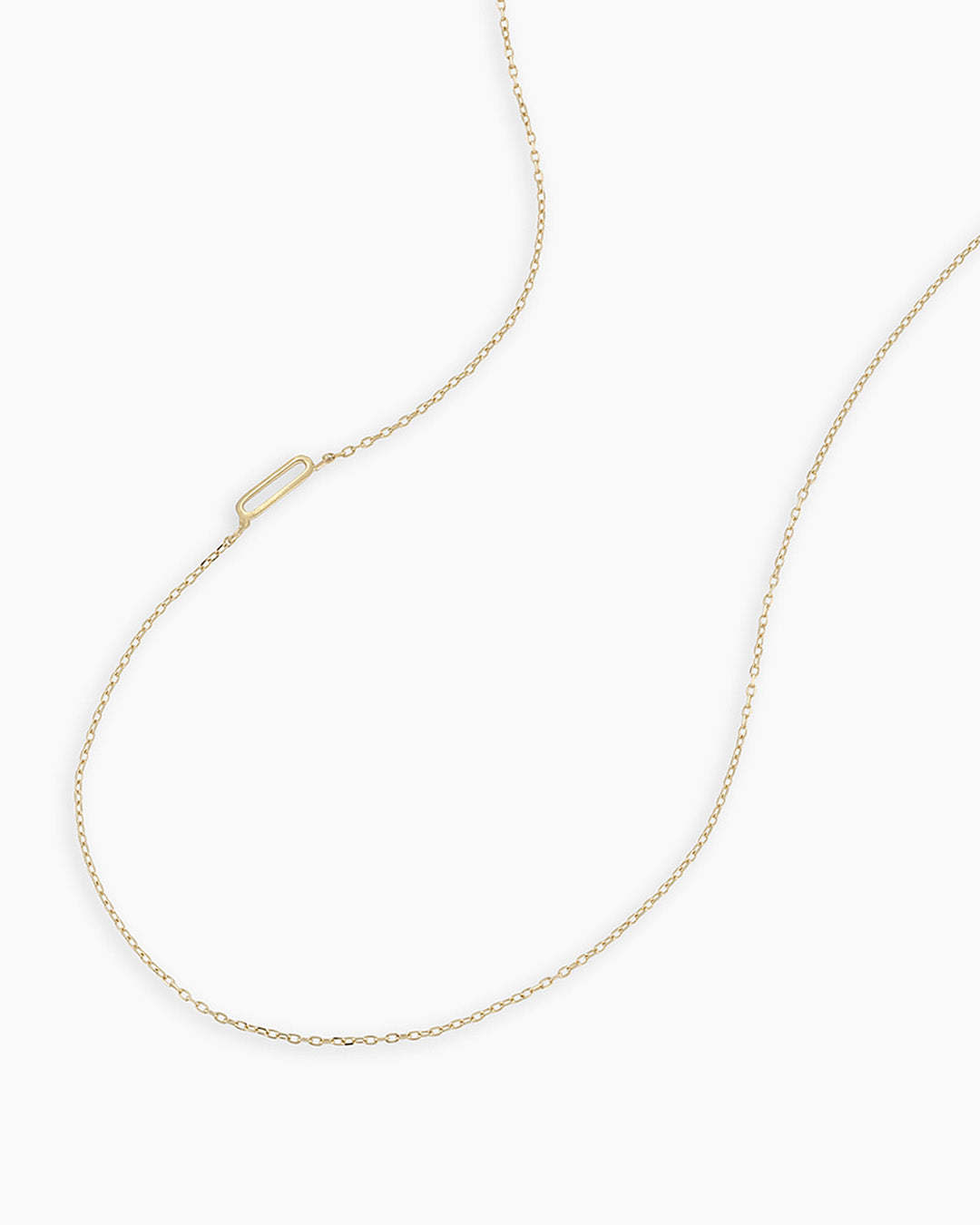 Alphabet Necklace  || option::14k Solid Gold, Q