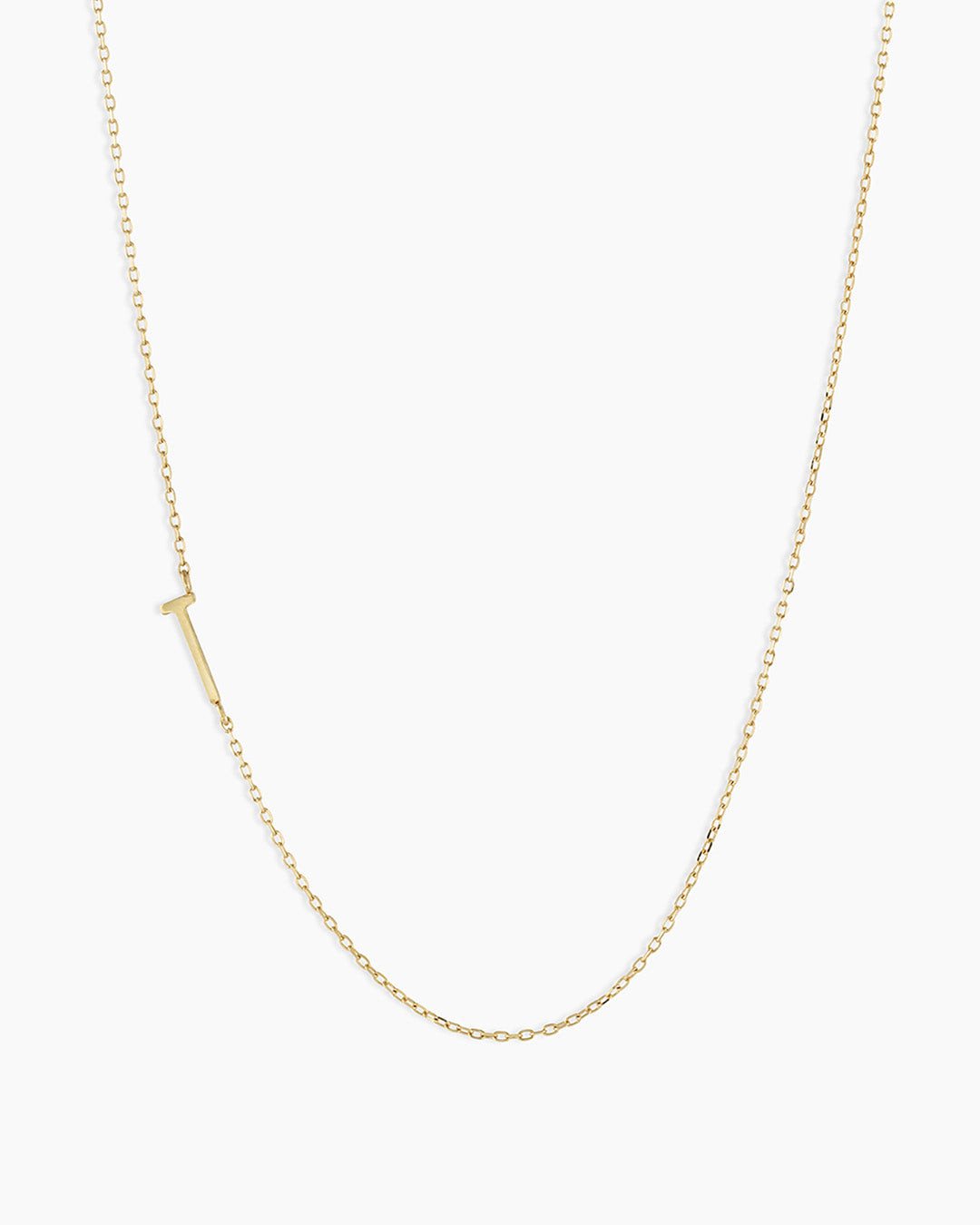 Alphabet Necklace  || option::14k Solid Gold, T