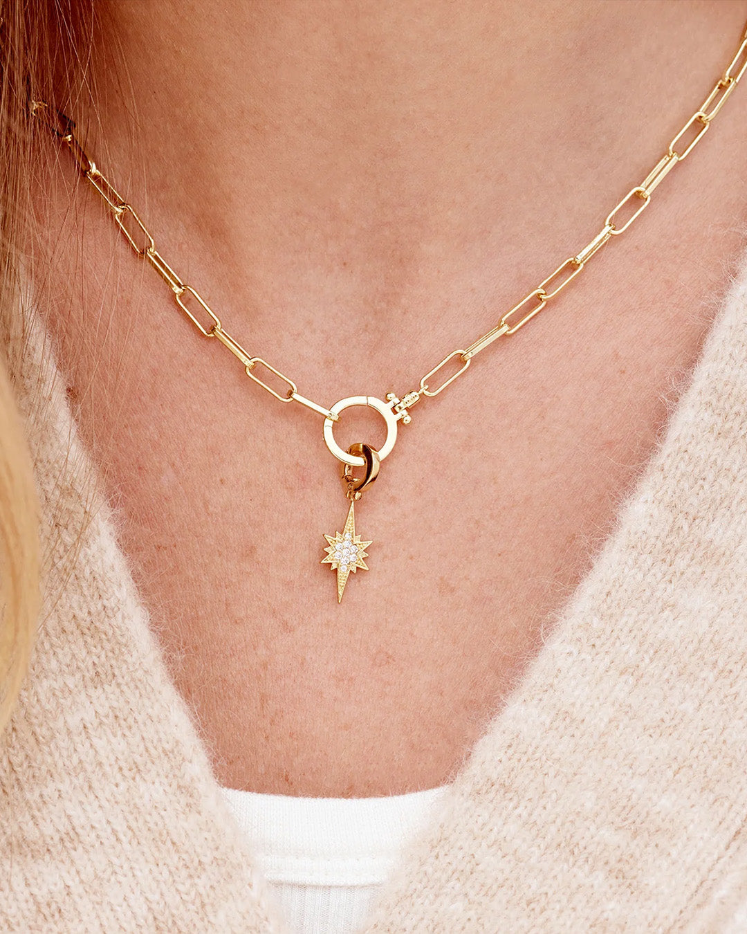 CelestialParker Charm Star charm Parker charm || option::18k Gold Plated, Celestial