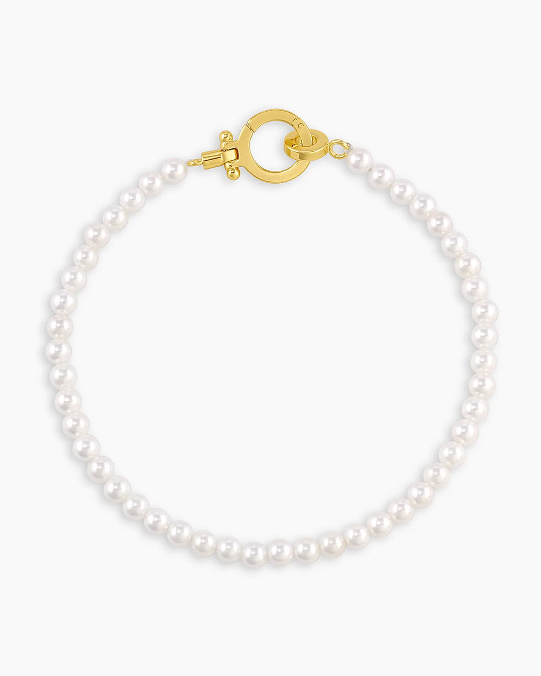 Pearl Parker Pearl Bracelet || option::Pearl, 18k Gold Plated