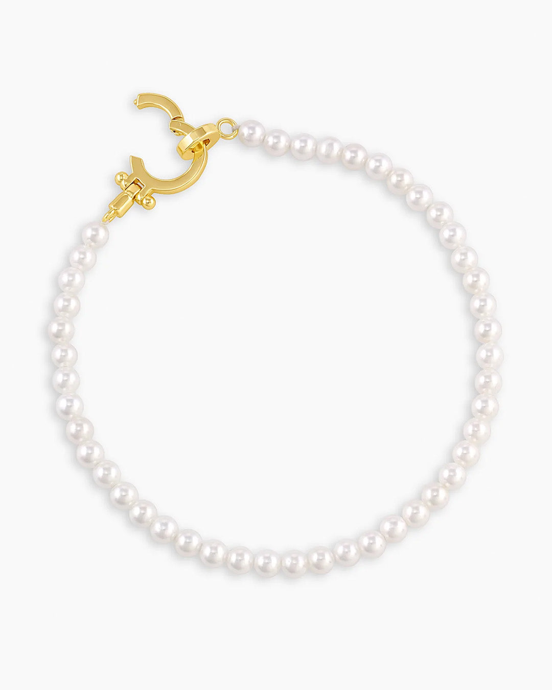 Pearl Parker Pearl Bracelet || option::Pearl, 18k Gold Plated