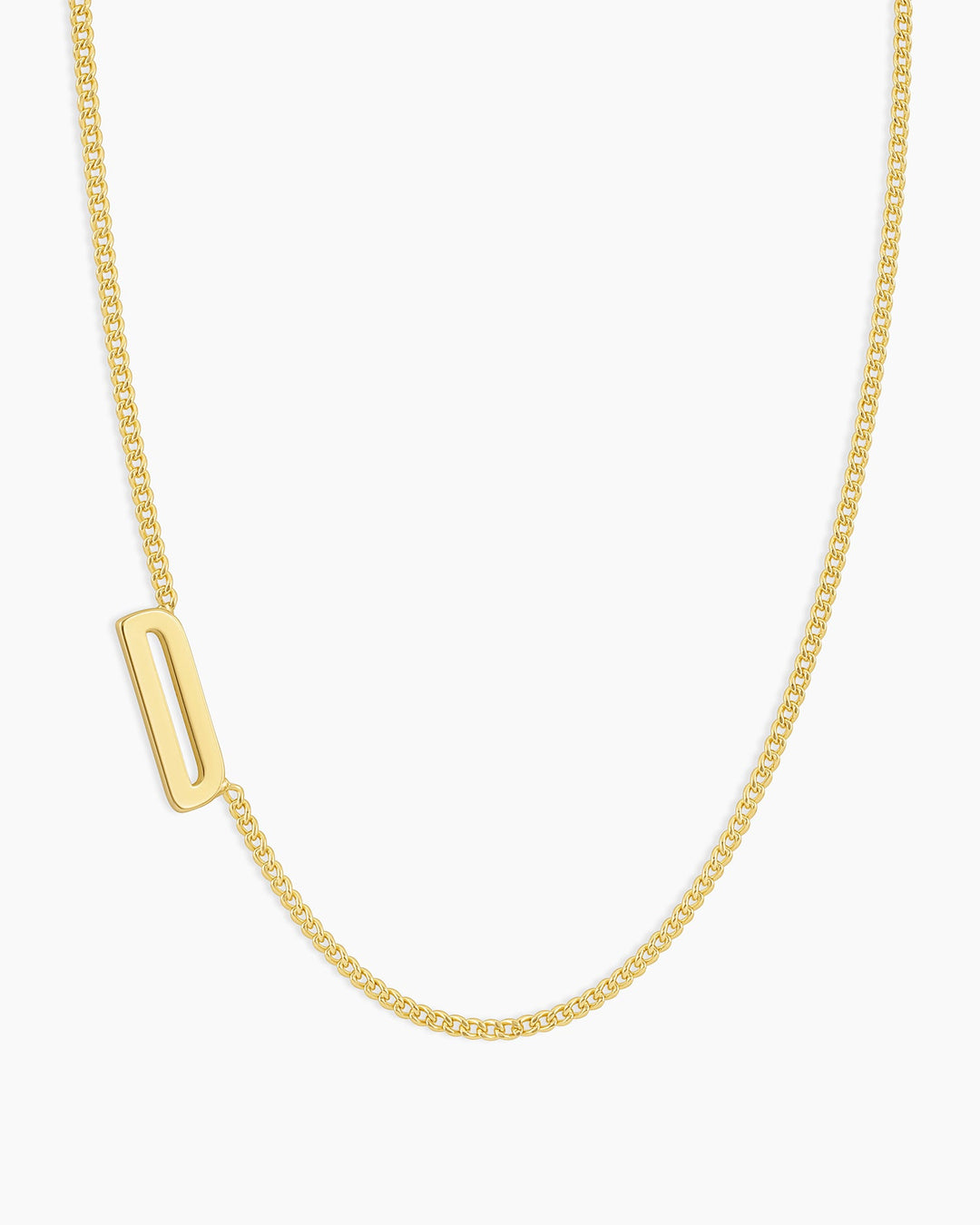 Wilder Alphabet Necklace Alphabet Necklace #D || option::18k Gold Plated, D