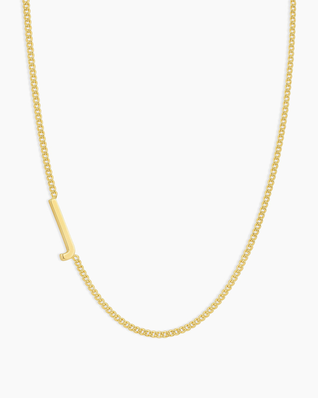 Wilder Alphabet Necklace Alphabet Necklace #J || option::18k Gold Plated, J