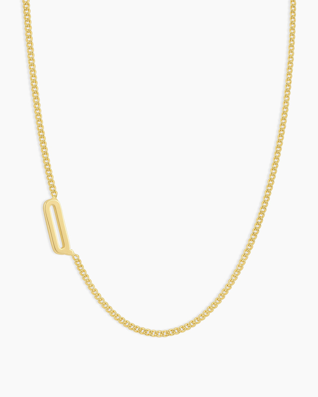 Wilder Alphabet Necklace Alphabet Necklace #Q || option::18k Gold Plated, Q