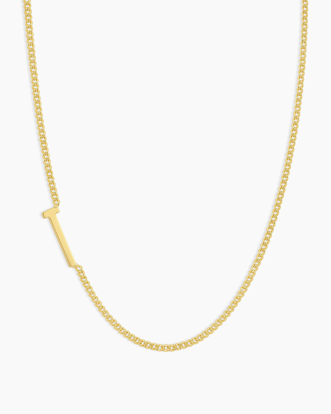 Wilder Alphabet Necklace Alphabet Necklace #T || option::18k Gold Plated, T