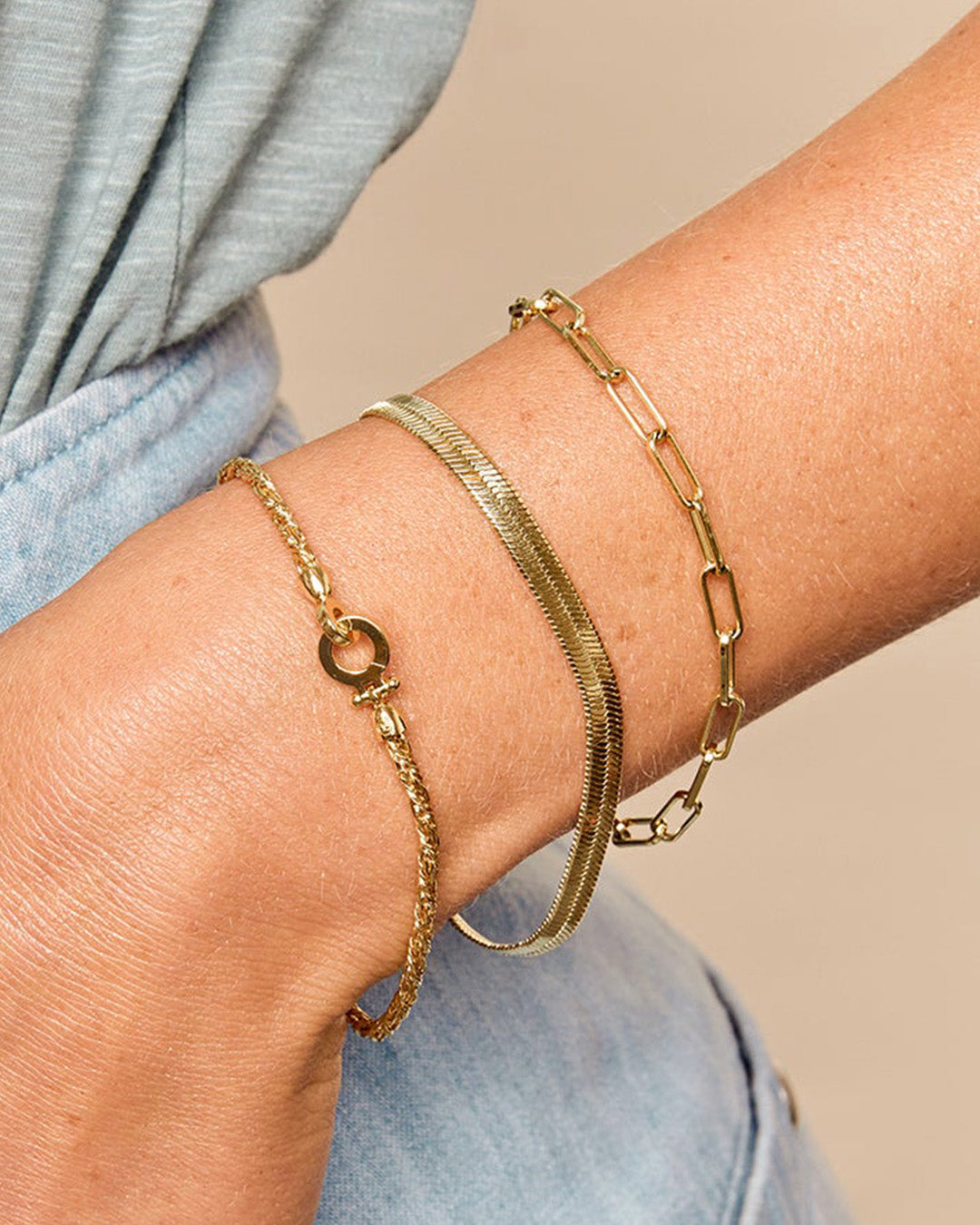 Marin Bracelet Rope bracelet || option::18k Gold Plated