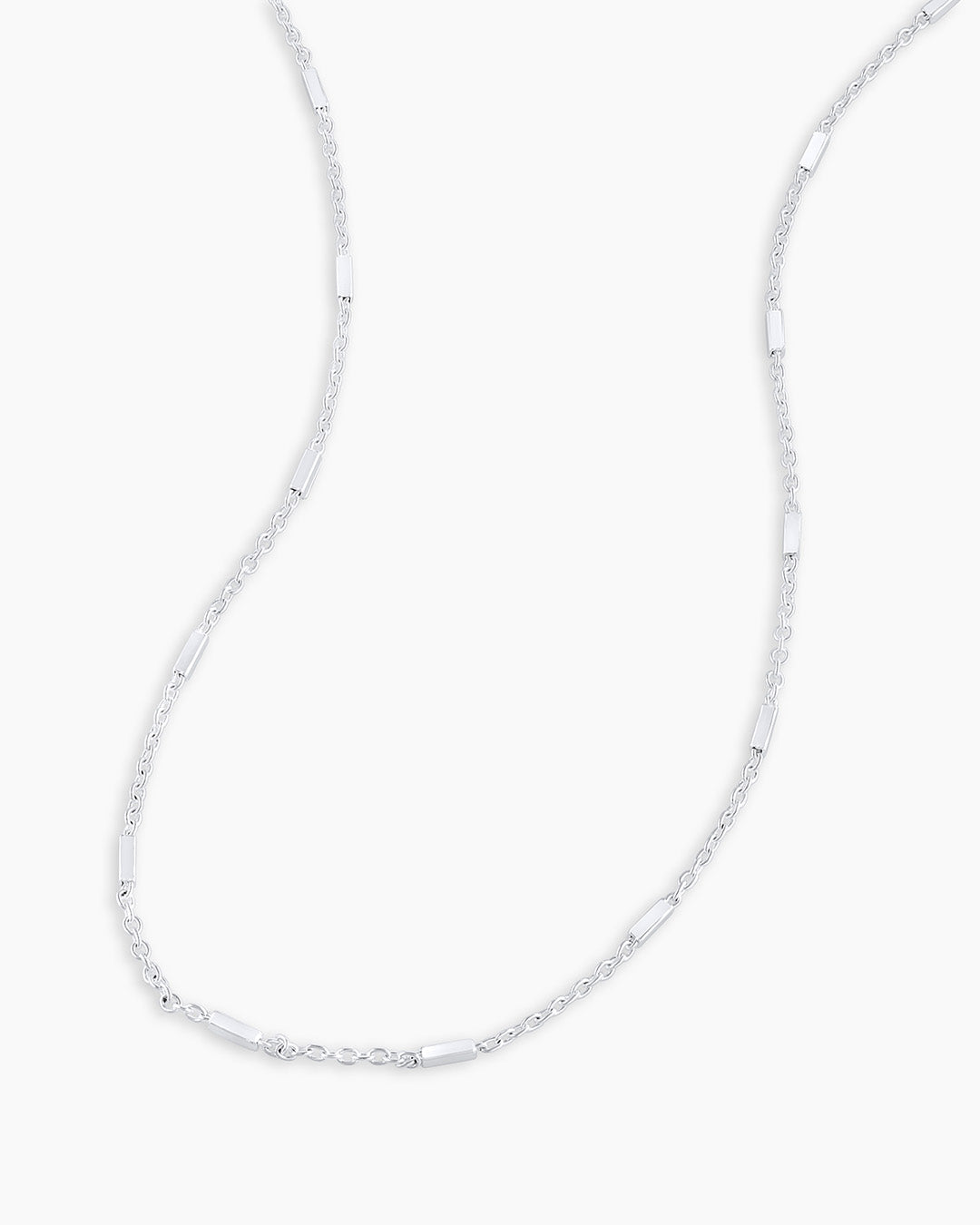 Tatum Necklace || option::16 in., Silver Plated