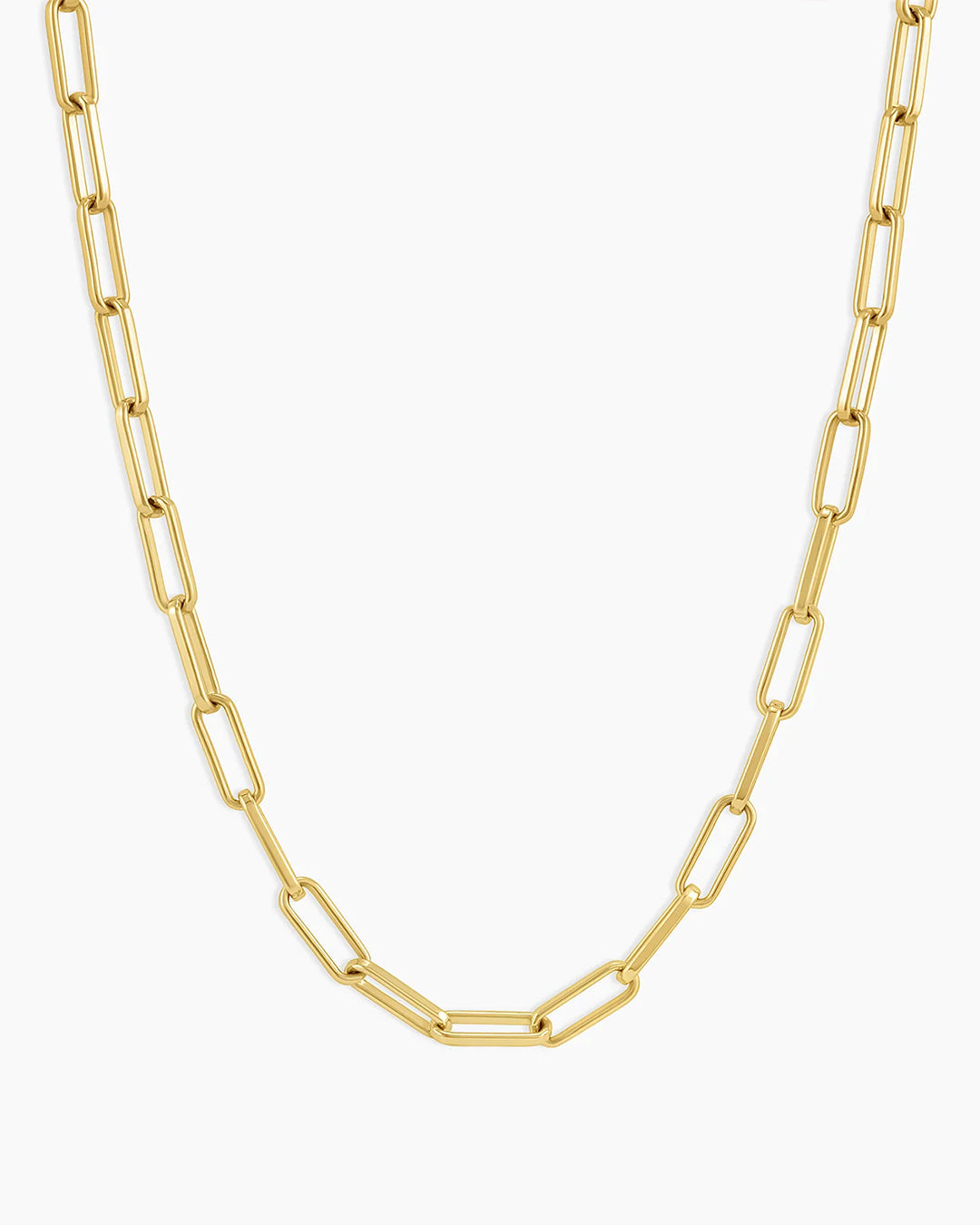 Parker Necklace Paperclip Necklace || option::20 in.,18k Gold Plated