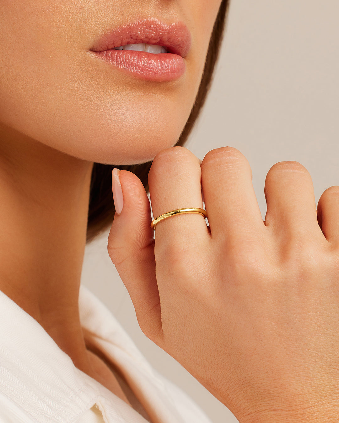 Sloane Ring || option::18k Gold Plated