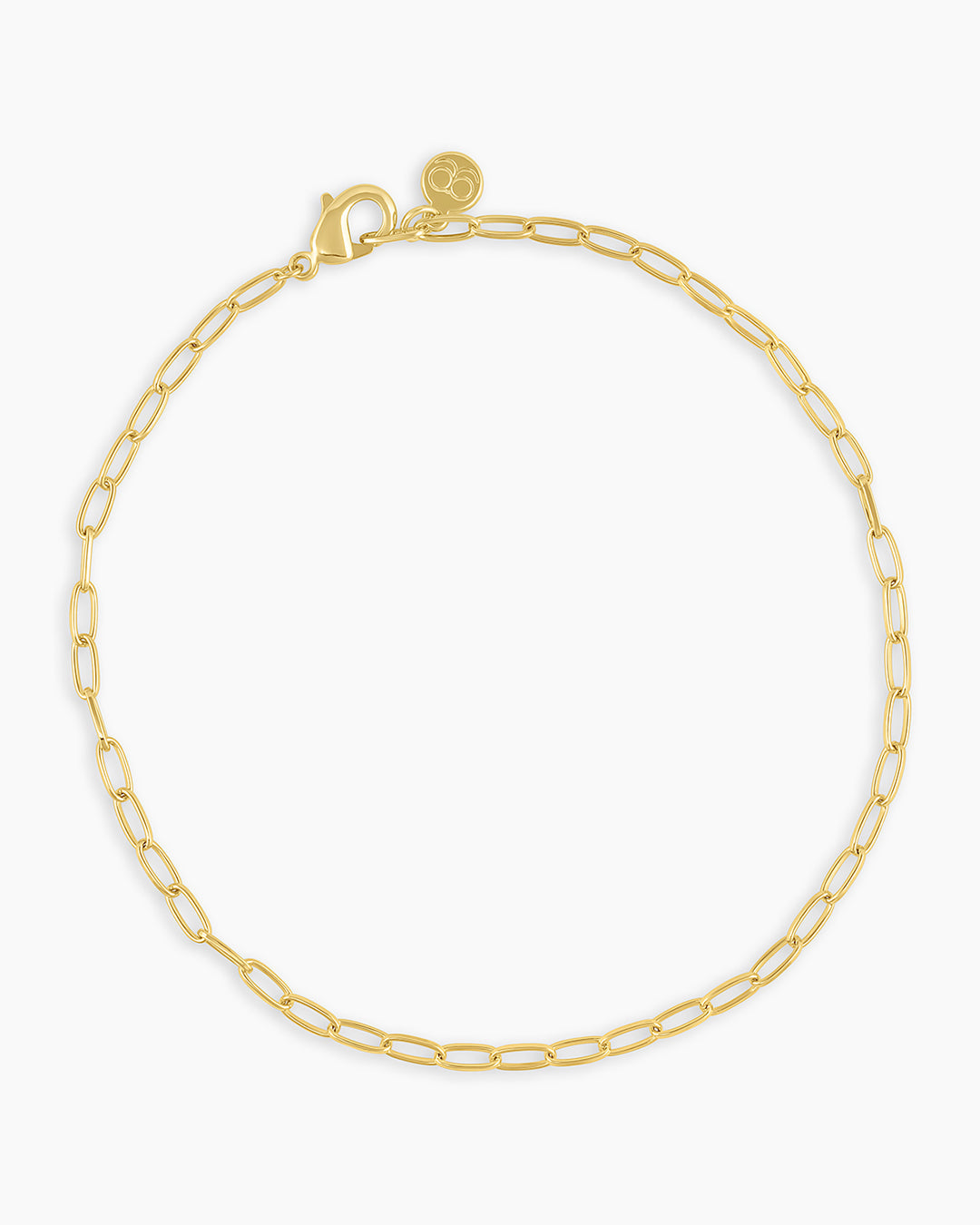 Parker Mini Anklet chain link anklet || option::18k Gold Plated