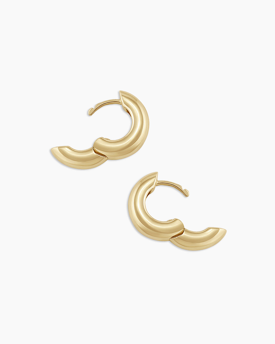 Lou Huggie Earring || option::14k Solid Gold