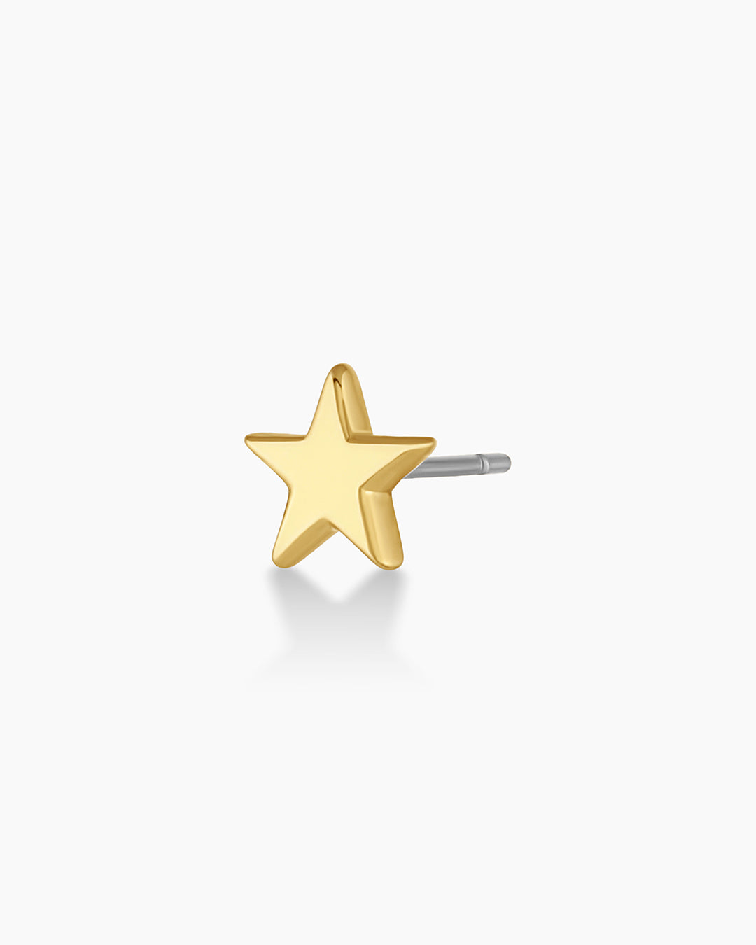 Star Charm Stud || option::18k Gold Plated, Star