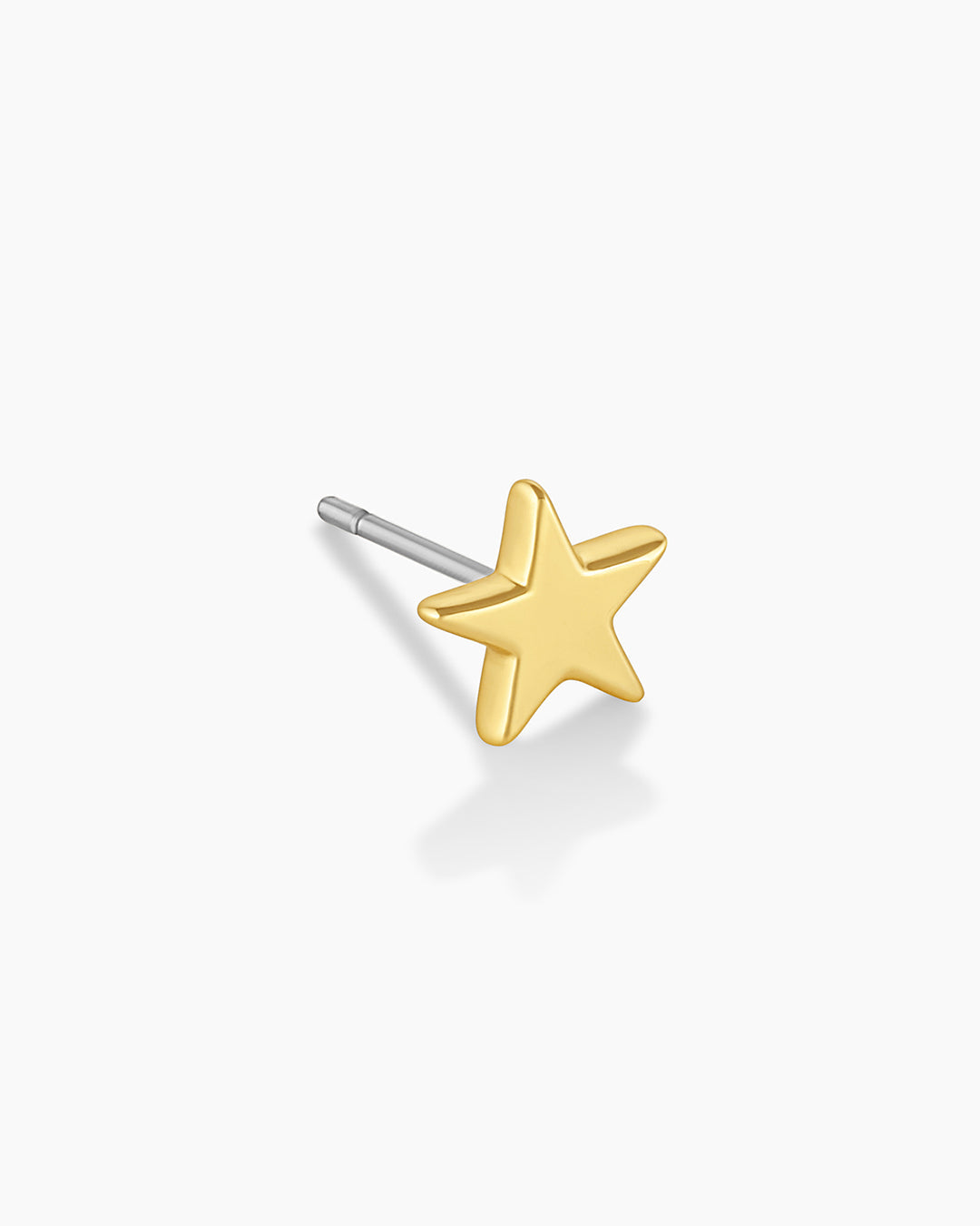 Star Charm Stud || option::18k Gold Plated, Star