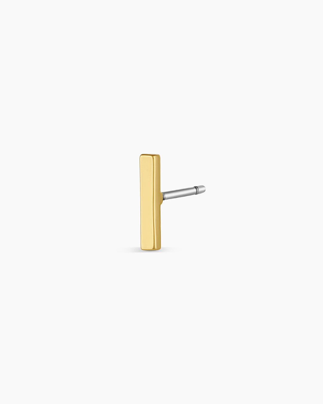 Bar Charm Stud || option::18k Gold Plated