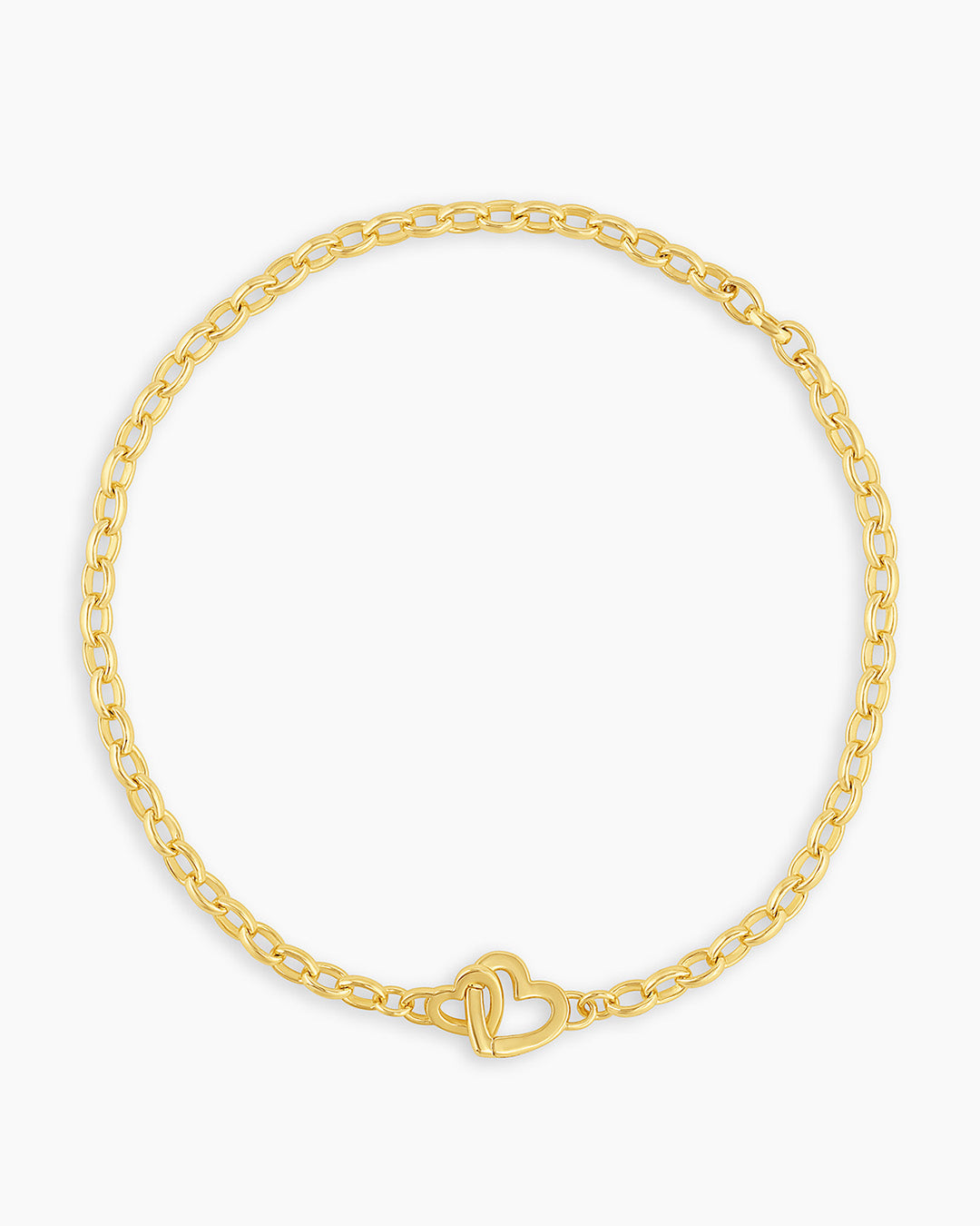 Parker Heart Mini Bracelet || option::Gold Plated