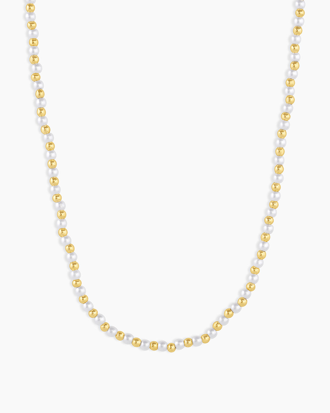 Poppy Pearl Necklace || option::18k Gold Plated, Pearl