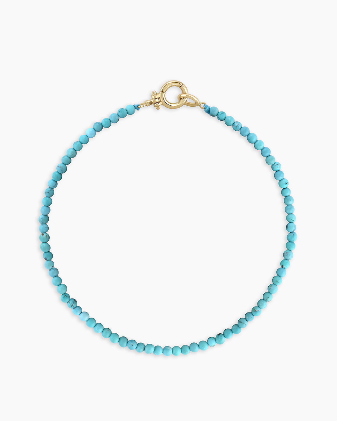 Mini Turquoise  Bracelet || option::14k Solid Gold