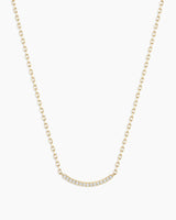 14K Diamond Taner Bar Mini Necklace