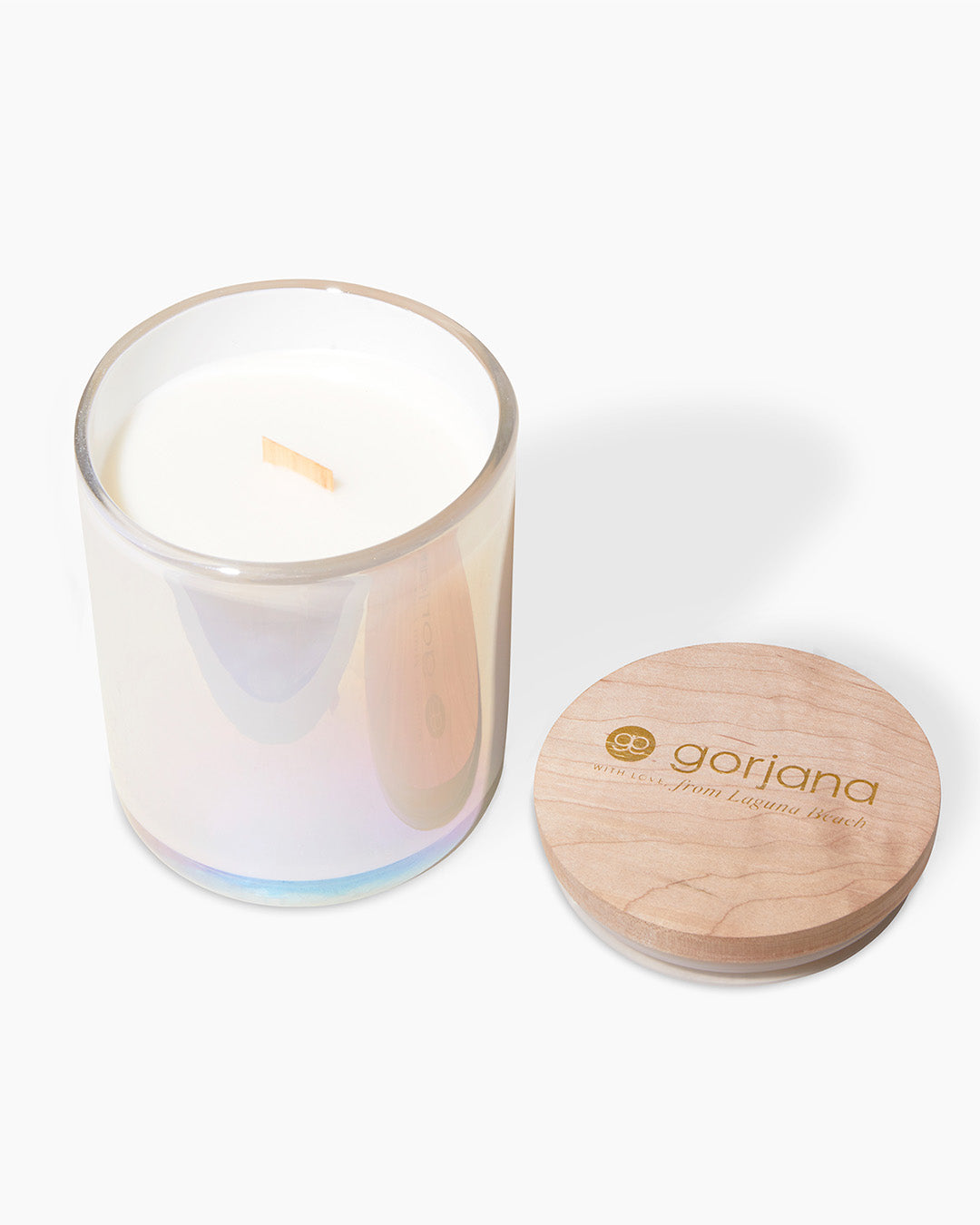 Iridescent White Aura Laguna Candle || option::Iridescent White Aura