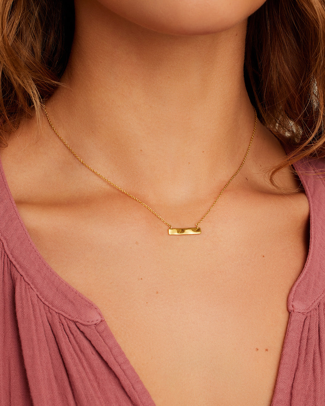 18k Gold Plated engravable Necklace || option::18k Gold Plated